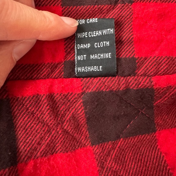 Vintage Red Rainbow Ridge Red Black Plaid Rain Coat Size Small - Picture 6 of 12